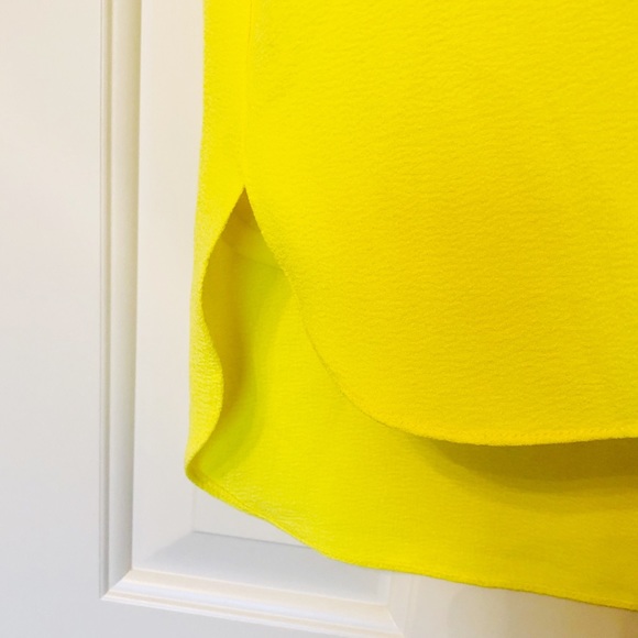 NWT Gianni Bini Yellow Lace Cold Shoulder Dress - Picture 7 of 8